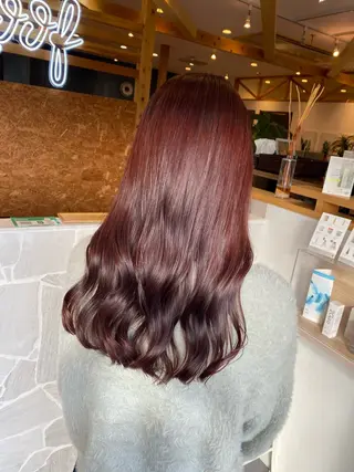 ロング カラー 上村 恵里佳のヘアスタイル