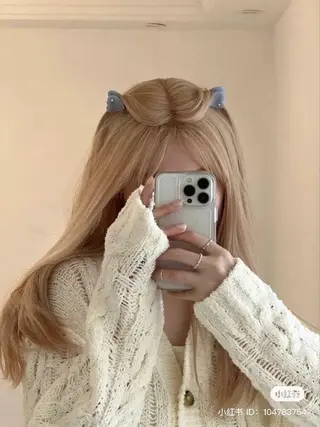 カラー 韓国ヘア🩶🇰🇷 透明感カラー🎀のヘアスタイル