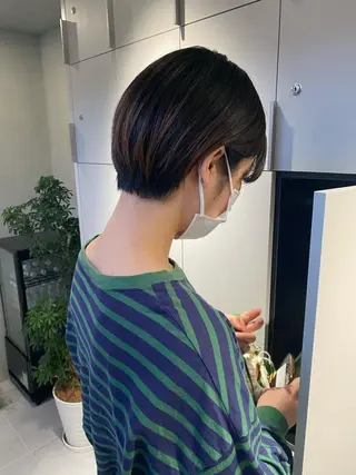 ショート カラー ヘアアレンジ stylist/蛯谷 珠里のヘアスタイル