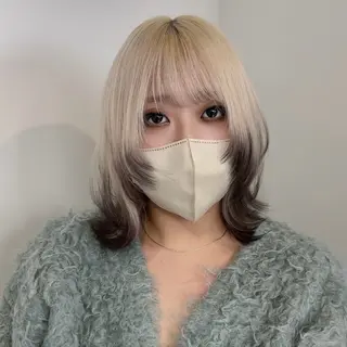 ミディアム カラー Ren. 🦋デザインカラーのヘアスタイル