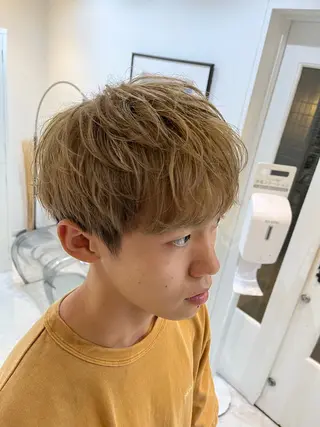 ミディアム 小村 敏司のヘアスタイル