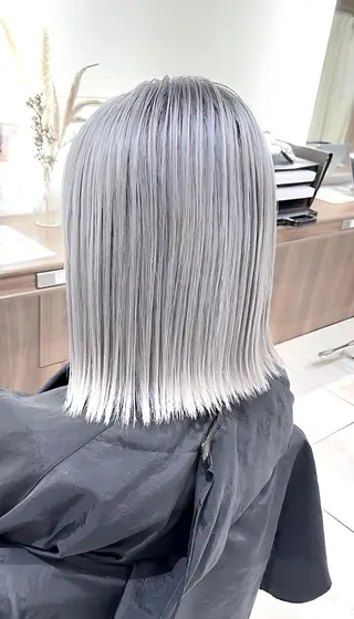 セミロング カラー ＡＳＨ 大宮のヘアスタイル