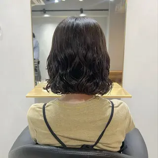 ショート カラー パーマ akane/ベージュ /オリーブ/ブラウンのヘアスタイル