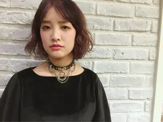 ショート カラー パーマ ヘアアレンジ la fith所属・rico_by ヘアとアイブロウのヘアスタイル