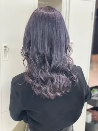 セミロング カラー ショーヤ/ブリーチ /バレイヤージュのヘアスタイル