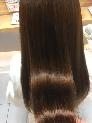 ロング パーマ 髪質改善/縮毛矯正 /ブリーチ矯正/岡部のヘアスタイル