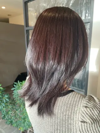 ミディアム カラー tsumugi HAIR所属・松村 菜々子のヘアスタイル