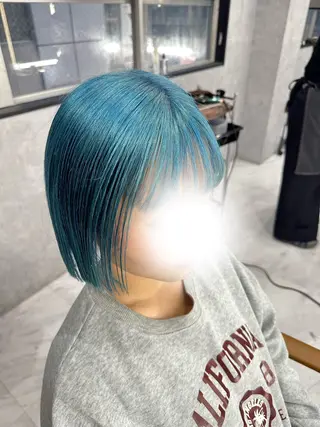 ミディアム カラー Mayo/ダブルカラ メンズカット/カラーのヘアスタイル