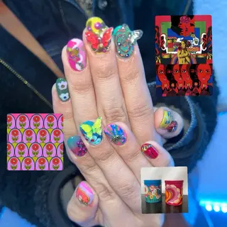 ネイル Mariris所属・ᗷᗩᑎSᗩ ᑎᗩIᒪ ՏᗩᒪOᑎのネイルデザイン