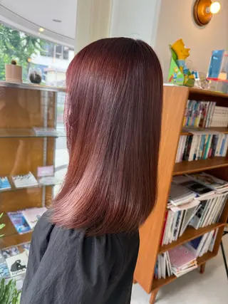 ミディアム カラー まなみ/ PORT SALONのヘアスタイル