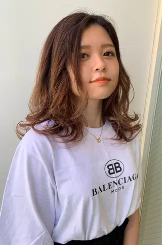 ロング 藤森 希美のヘアスタイル