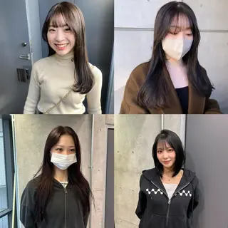 セミロング カラー レイヤー/ブロンド 透明感カラー/ヒロトのヘアスタイル