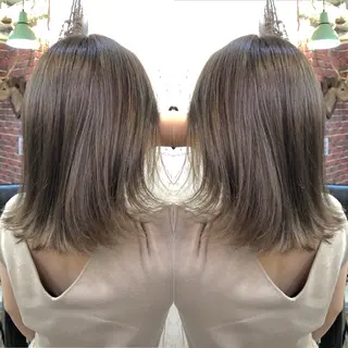 ミディアム カラー rollen所属・美魔女 美容師NAOのヘアスタイル