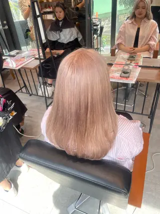 ミディアム カラー ヘアアレンジ ･˚✧すずね˚✧* lucia(ルチア)のマツエク・マツパデザイン