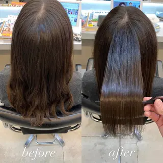 セミロング 普通の美容室じゃない ‼️/若林のヘアスタイル