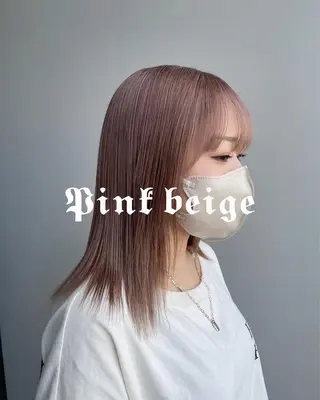 ミディアム 🌈モテるベージュ カラー💕成島 宙のヘアスタイル