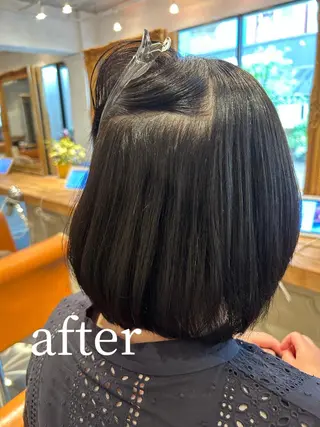 ショート ヘアアレンジ 韓国風カット/ 髪質改善 黒崎のヘアスタイル