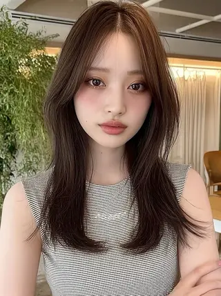 ロング 松野 心音のヘアスタイル