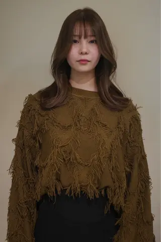 ロング opus 店長大和 レイヤー/赤み消しのヘアスタイル