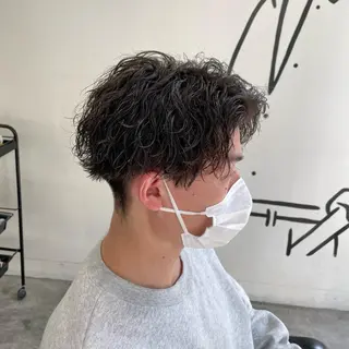 ショート パーマ メンズ メンズ特化美容師/ 藤戸 椋のヘアスタイル