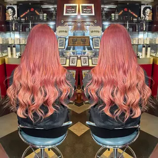 セミロング カラー 👑派手髪/カット 👑ANRYのヘアスタイル