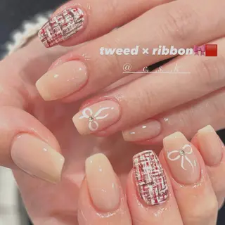 ネイル 🎀チーク/ちゅるん 🫧chisa🎀のネイルデザイン