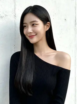 ロング 韓国レイヤーカット 🫧大阪梅田レイヤーのヘアスタイル