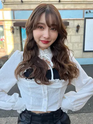 ロング カラー salowin所属・吉ヶ別符 亮祐のヘアスタイル