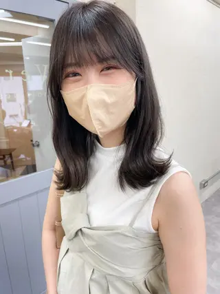 セミロング カラー メンズパーマ メンズ特化ryoのヘアスタイル