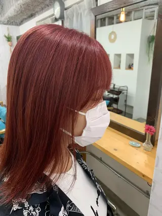 ミディアム カラー hair living　Liko 池袋西口店所属・しば たのヘアスタイル