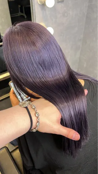 ミディアム カラー mimiiy梅田 中崎町ハイトーンのヘアスタイル