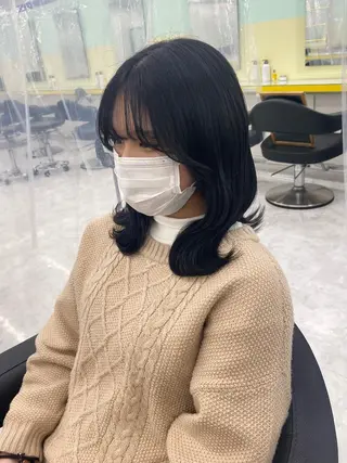 ミディアム カラー パーマ ヘアアレンジ メンズ キッズ ネイル マツエク・マツパ Lumo所属・💖横浜ブリーチなし 💖MIHOのヘアスタイル