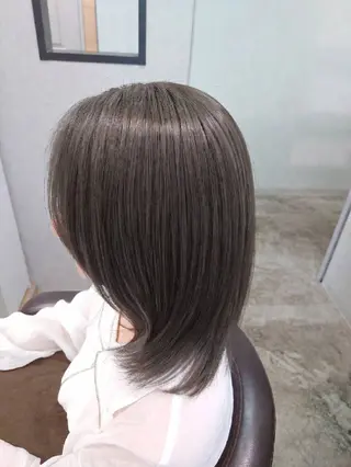 ミディアム 縮毛矯正✨艶髪　 シノハラ✨髪質改善のヘアスタイル