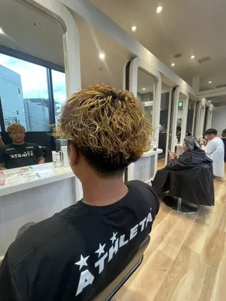 パーマ メンズ STYLE エキシティ店所属・【似合わせパーマ】 STYLE 杉原　魁のヘアスタイル