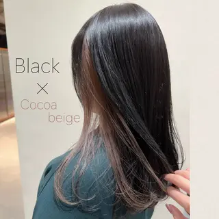 セミロング たぴ。ぱつっとボブ /暖色艶カラー🍒のヘアスタイル