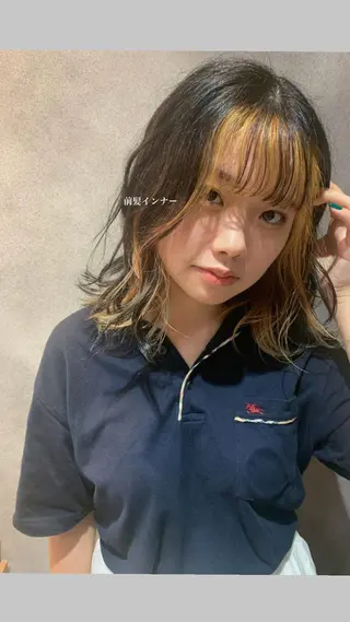 カラー 🤍aimi🤍 ウルフ/韓国ヘアのヘアスタイル