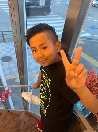 メンズ キッズ 鶴見 和美のヘアスタイル