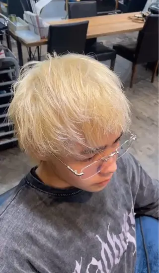 カラー メンズ ～lynn～Moana by HEADLIGHT 武蔵小杉２号店【リン モアナ バイ ヘッドライト】所属・YUGO 🪼武蔵小杉のヘアスタイル