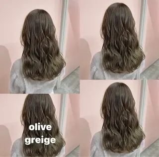 セミロング カラー RIYA❤︎ Aujuaソムリエのヘアスタイル