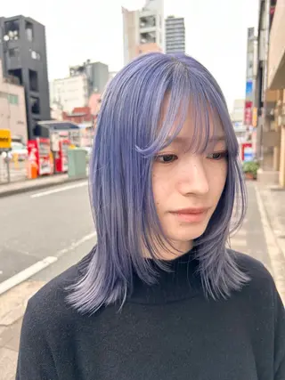 ミディアム カラー stylist 大須賀 裕矢のヘアスタイル