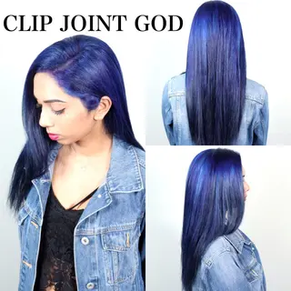 セミロング カラー 秋葉 洸平のヘアスタイル