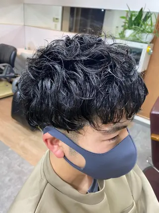 パーマ メンズ 永沼 真依のヘアスタイル