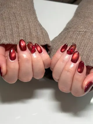 ネイル nailsalon moe.所属・yume 大人ガーリーネイルのネイルデザイン