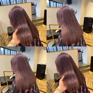 ロング カラー 艶カラー/韓国顔周り 🎀mamiのヘアスタイル