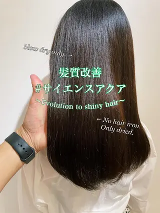 セミロング カラー パーマ eins.hair所属・過去一の柔髪ヘア 🌿einshairのヘアスタイル