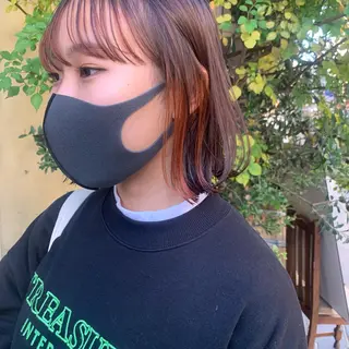 ミディアム 韓国ヘア🦋 MIYUのヘアスタイル