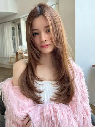 ミディアム カラー 望月威吹/表参道/レ イヤー/似合わせのヘアスタイル