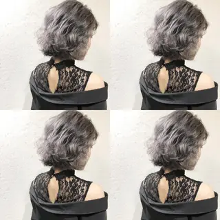 カラー ショート 竹内啓太 ボブのヘアスタイル