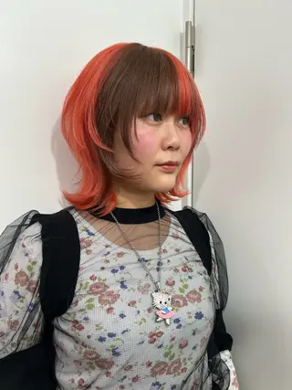 ミディアム 💥ウルフカット デザインあんな💥のヘアスタイル