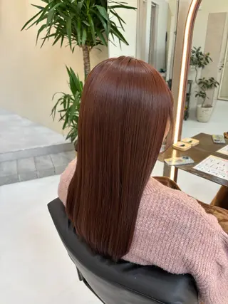 セミロング カラー パーマ 🌺HINA MARUYAMAのヘアスタイル